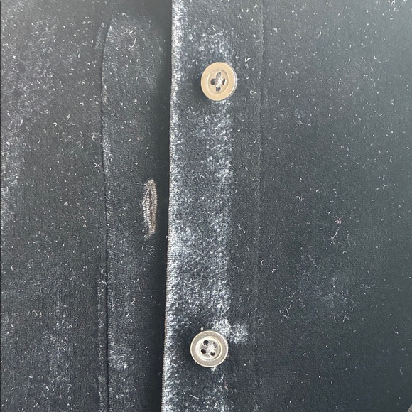 COS Velvet Black Shirt Jacket - Picture 5 of 9